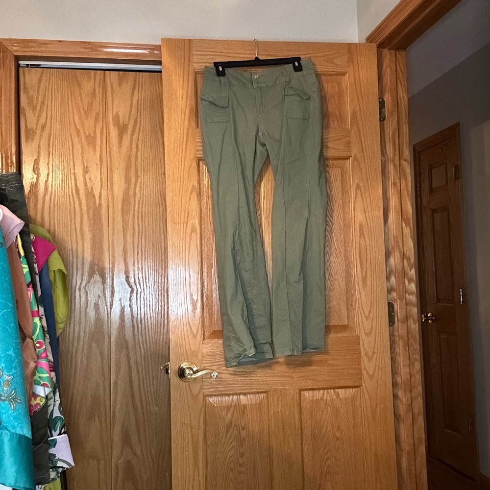 Adika Sage Green Straight Leg Pants
